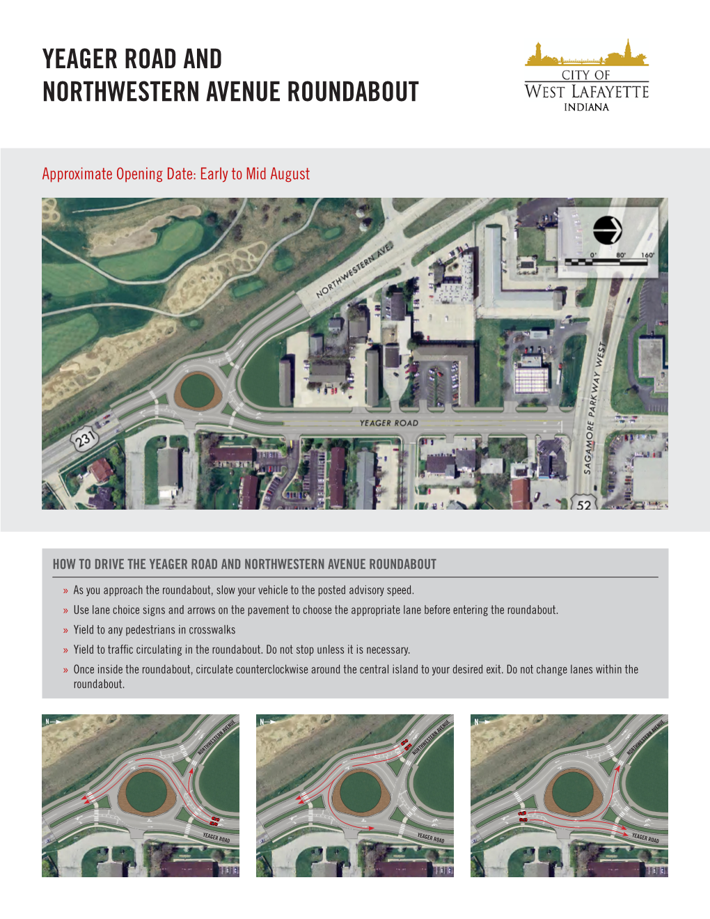 Yeager Road Roundabout Safety Benefits Signs Specific to Double-Lane Roundabouts