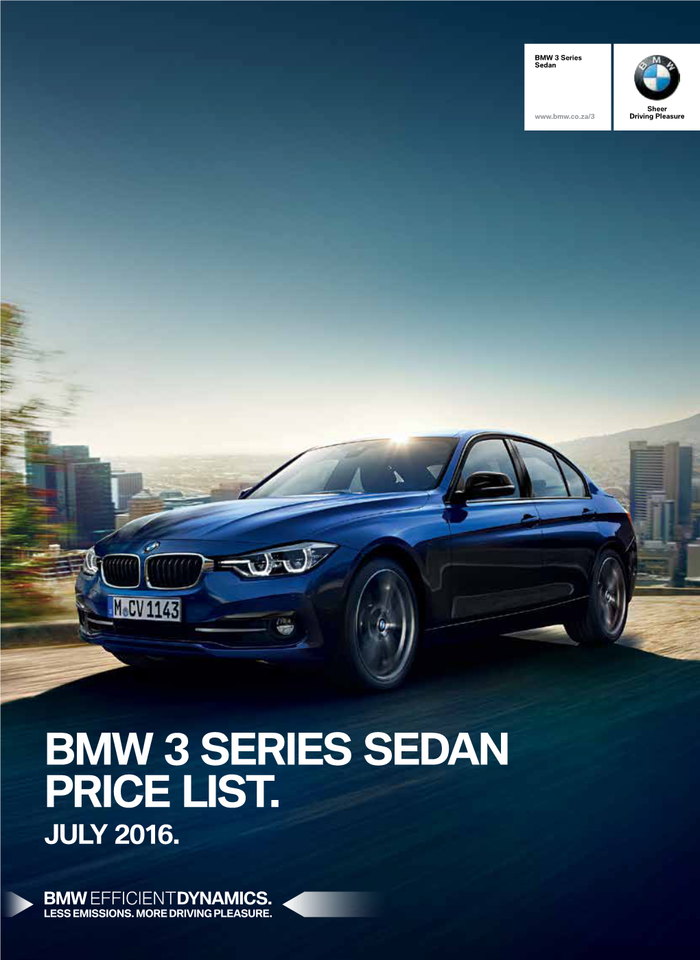 Bmw 3 Series Sedan Price List. July 2016