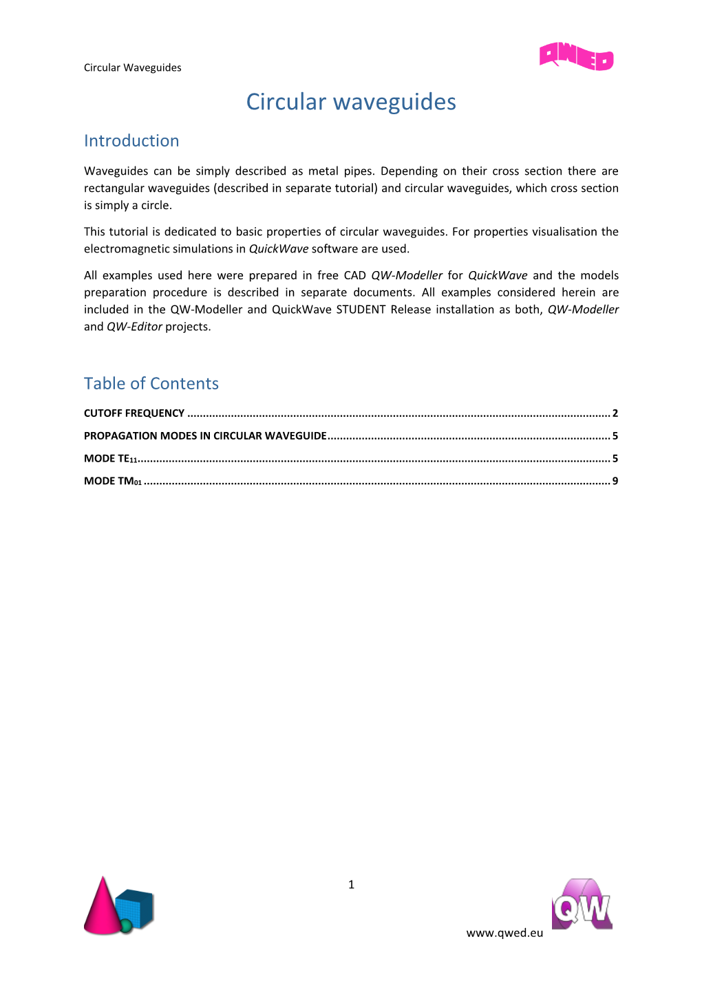 Circular Waveguides Circular Waveguides Introduction