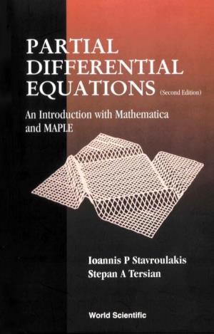 Partial Differential Equations: an Introduction with Mathematica And