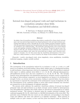 Isotoxal Star-Shaped Polygonal Voids and Rigid Inclusions in Nonuniform Antiplane Shear ﬁelds - II