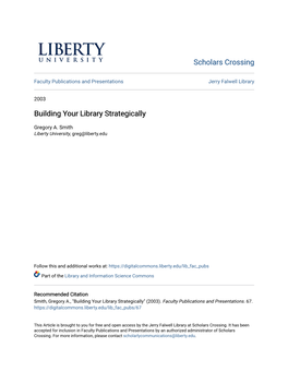 Building Your Library Strategically