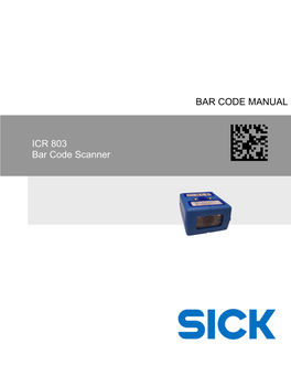 ICR803 Bar Code Scanner