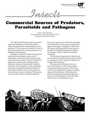 Commercial Sources of Predators