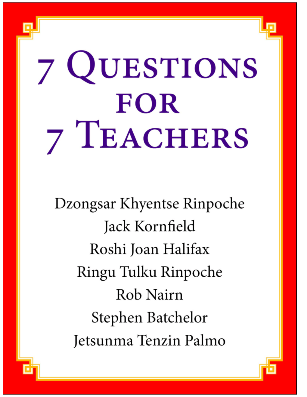 7 Questions for 7 Teachers
