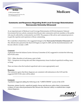 Nonvascular Extremity Ultrasound ______