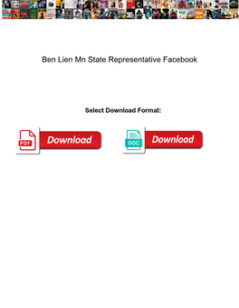 Ben Lien Mn State Representative Facebook