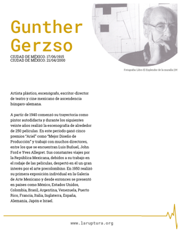 Cronología Gunther Gerzso