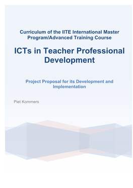 Master Program ICT in Teacher Education 3