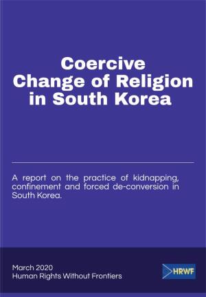 Coercive Change of Religion in South Korea»