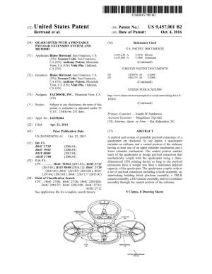 (12) United States Patent (10) Patent No.: US 9,457.901 B2 Bertrand Et Al