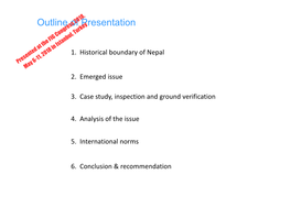 International Boundary Survey and Demarcation of South-Eastern