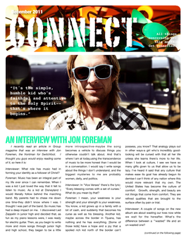 An Interview with Jon Foreman