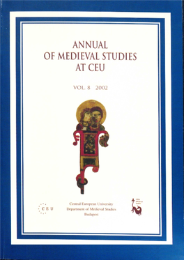 CEU Department of Medieval Studies, 2001)