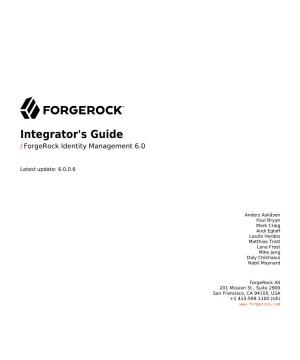 Integrator's Guide / Forgerock Identity Management 6.0