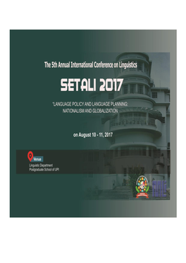 PROSIDING SETALI 2017 “Language Policy And