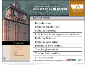 250 West 57Th Street's Tenant Handbook