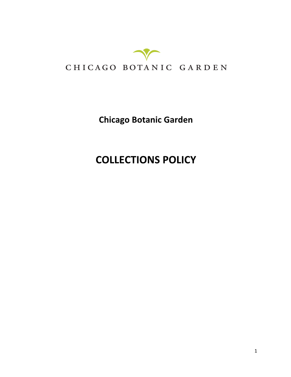 Collections Policy