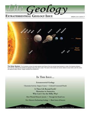 Extraterrestrial Geology Issue