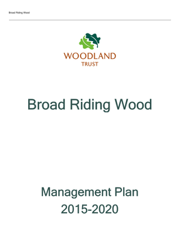 Broad Riding Wood