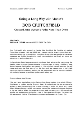 Bob Crutchfield