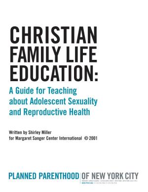 A Guide for Teaching About Adolescent Sexuality and Reproductive Health