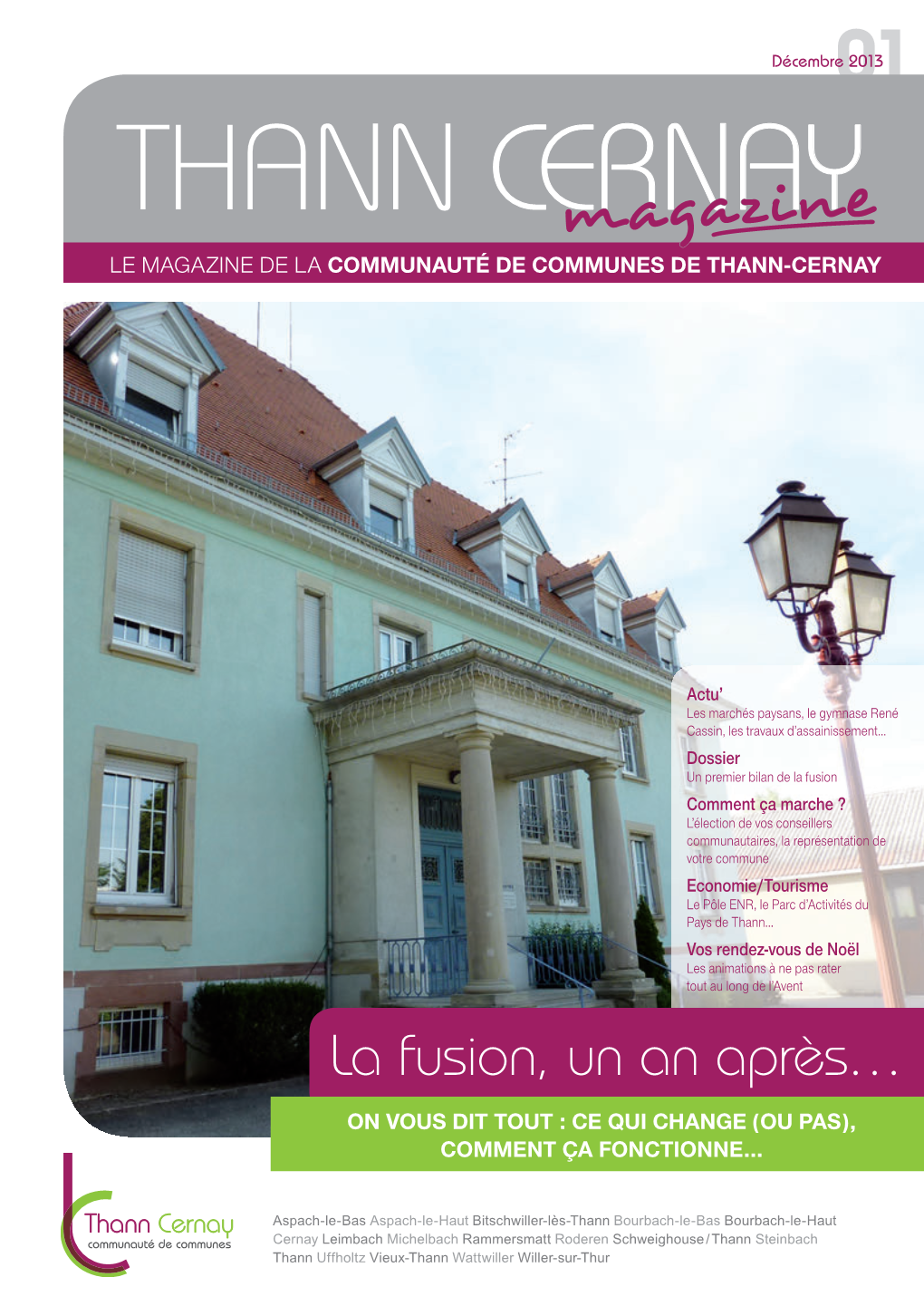 Magazine LE MAGAZINE DE LA COMMUNAUTÉ DE COMMUNES DE THANN-CERNAY