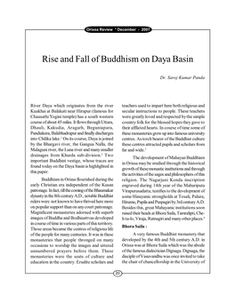 Rise and Fall of Buddhism on Daya Basin