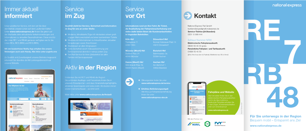 Service Vor Ort Kontakt Service Im Zug Aktiv in Der Region Immer Aktuell Informiert