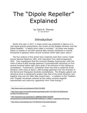 The “Dipole Repeller” Explained