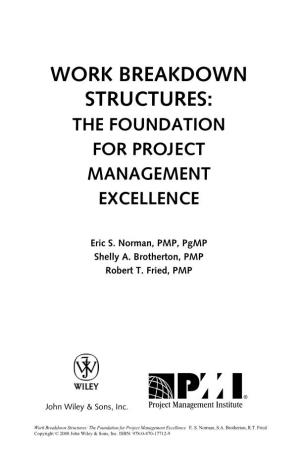 Work Breakdown Structures: the Foundation for Project Management Excellence