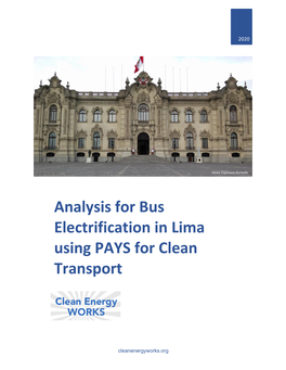 Analysis for Bus Electrification in Lima Using PAYS for Clean Transport