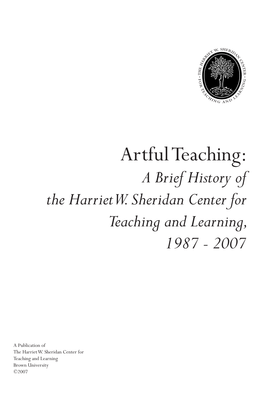 Artful Teaching: a Brief History of the Harriet W