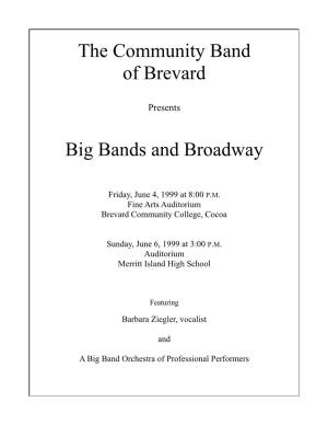 The Community Band of Brevard Big Bands and Broadway