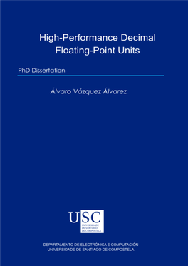 High Performance Decimal Floating-Point Units