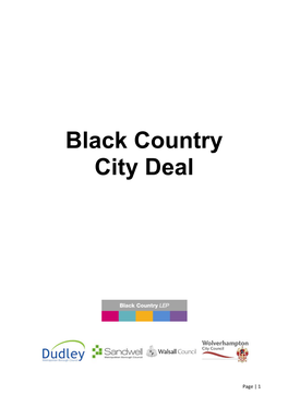 Black Country City Deal