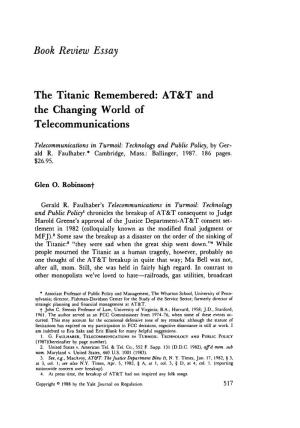 AT&T and the Changing World of Telecommunications