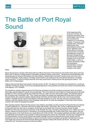 The Battle of Port Royal Sound