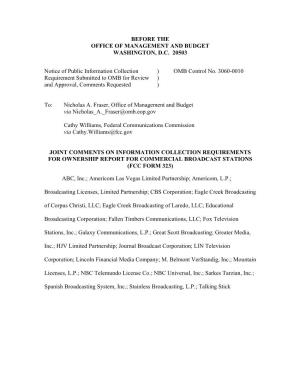 OMB Joint Comments on FCC Form 323.Pdf