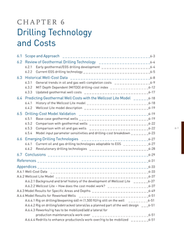 Drilling Technology and Costs