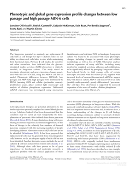 Downloaded from Bioscientifica.Com at 09/25/2021 06:33:18PM Via Free Access 666 LO’DRISCOLL, P GAMMELL and Others