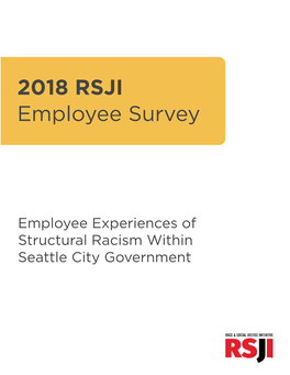 RSJI 2018 Employee Survey