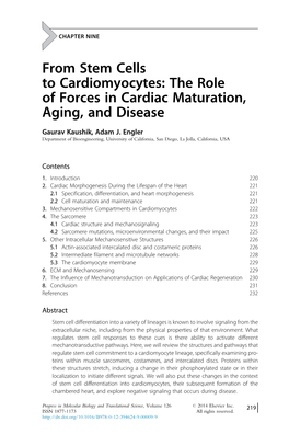 From Stem Cells to Cardiomyocytes: the Role of Forces in Cardiac Maturation, Aging, and Disease