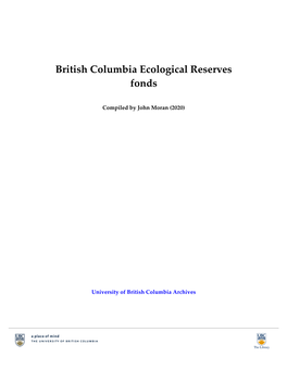 British Columbia Ecological Reserves Fonds