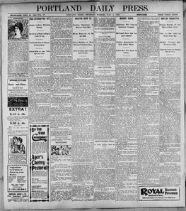 Portland Daily Press: May4, 1899