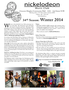 Nick 2014 Winter Newsletter