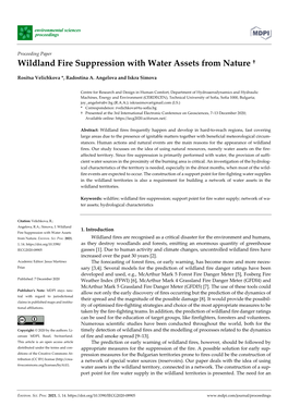 Wildland Fire Suppression with Water Assets from Nature †