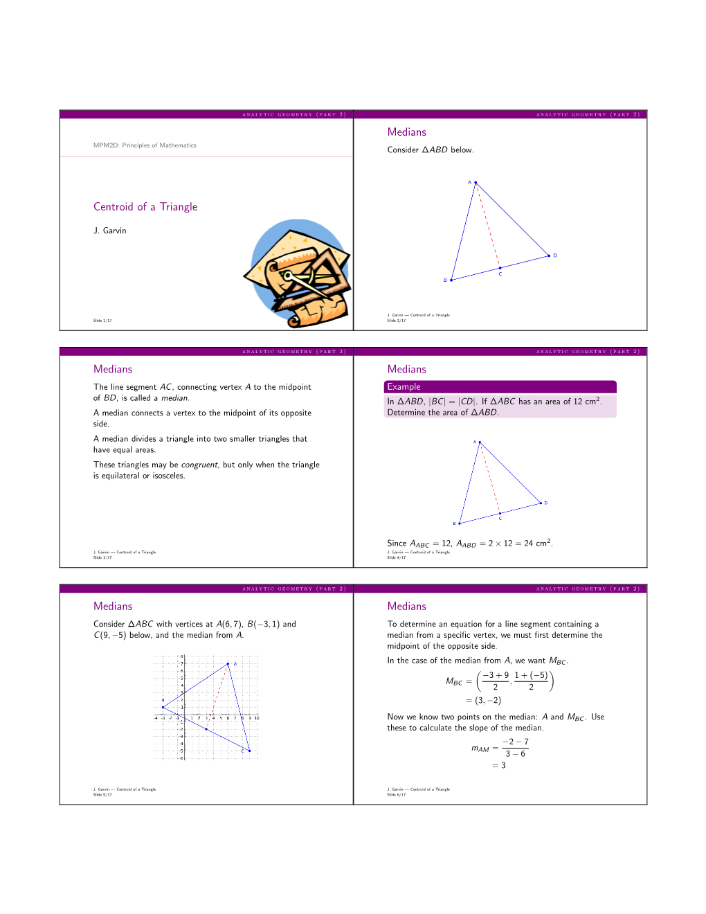 Centroid Of A Triangle Docslib 5484