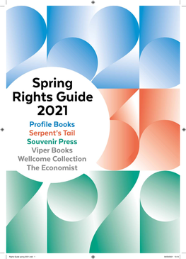 Rights Guide Spring 2021.Indd 1 04/03/2021 13:14 Contents