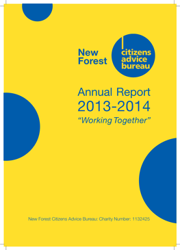 Annual Report 2013-2014 “Working Together”
